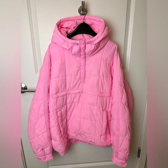 FP Movement by Free People Pippa Water-Resistant Packable Pullover Jacket Pink - Picture 3 of 10